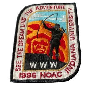 Vintage Boy Scouts Scout Indiana University 1996 NOAC Adventure Patch BSA NOS